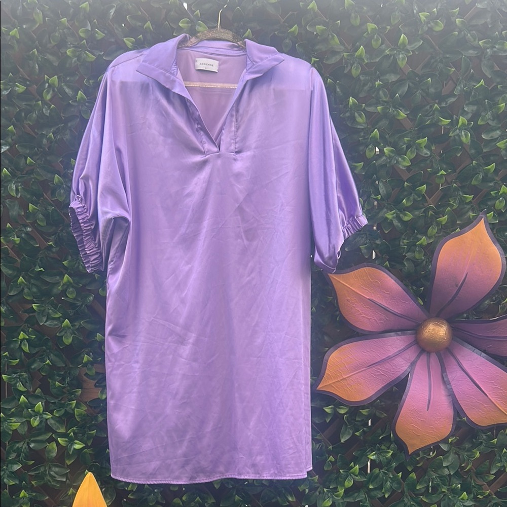 Adrienne Purple Women's Polo Dress